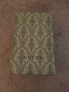 Gucci Green and Cream Patterned Decorative Box